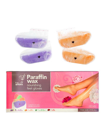 Amora Paraffin Feet Gloves 5 Pairs - Lavender